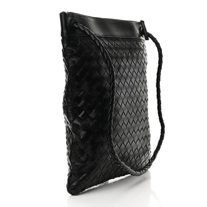 Bottega Veneta Nappa Intrecciato Andiamo Flat Messenger Black 3 of 10