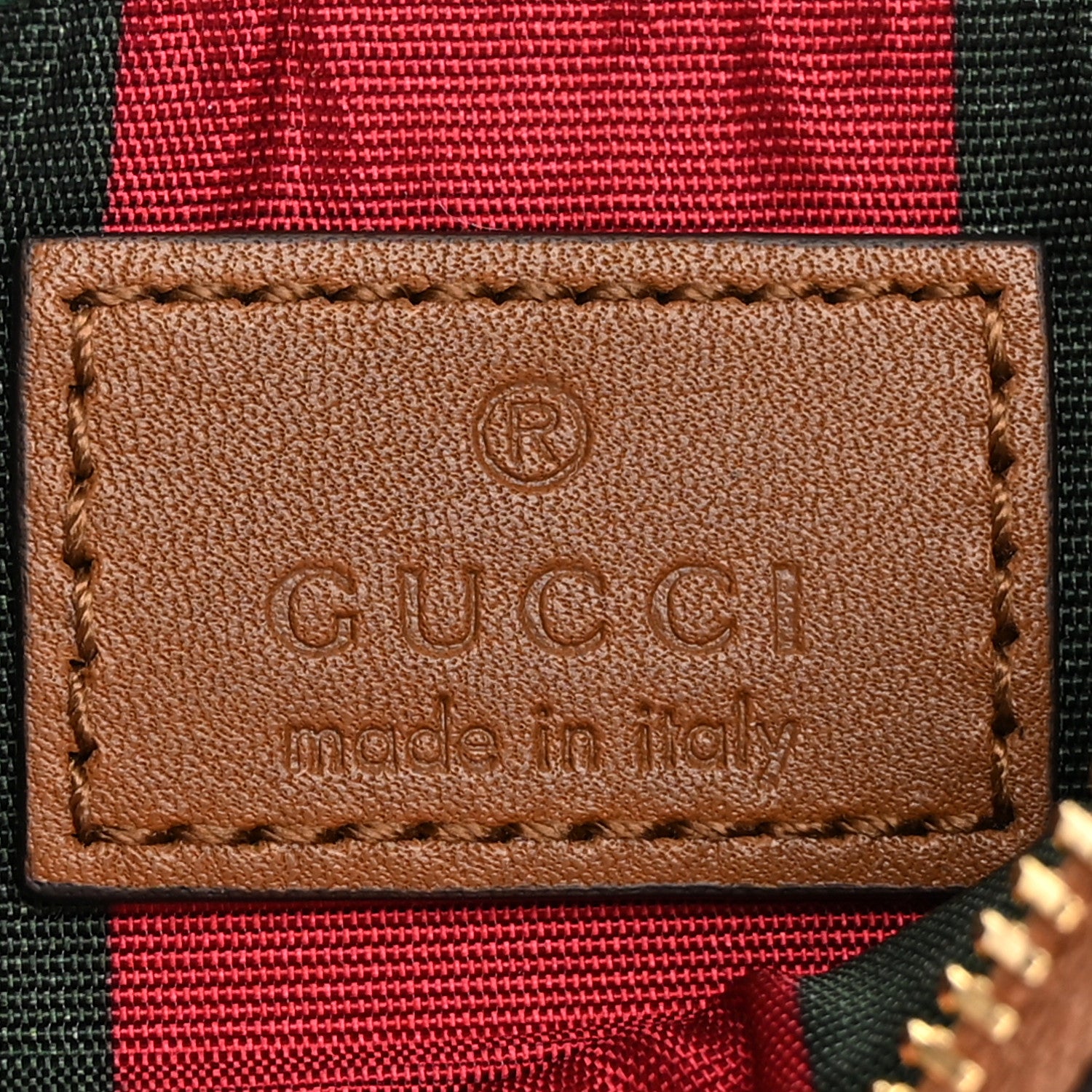 Gucci GG Supreme Monogram Selleria Key Case Brown 6 of 8