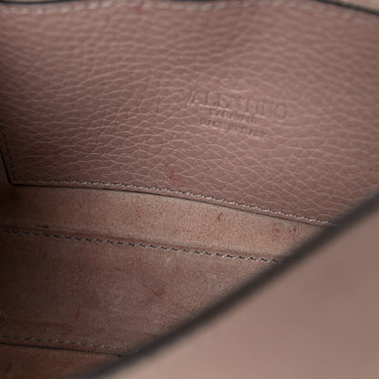 Valentino Garavani Pebbled Calfskin Medium Rockstud Flip Lock Crossbody Bag Poudre 9 of 20