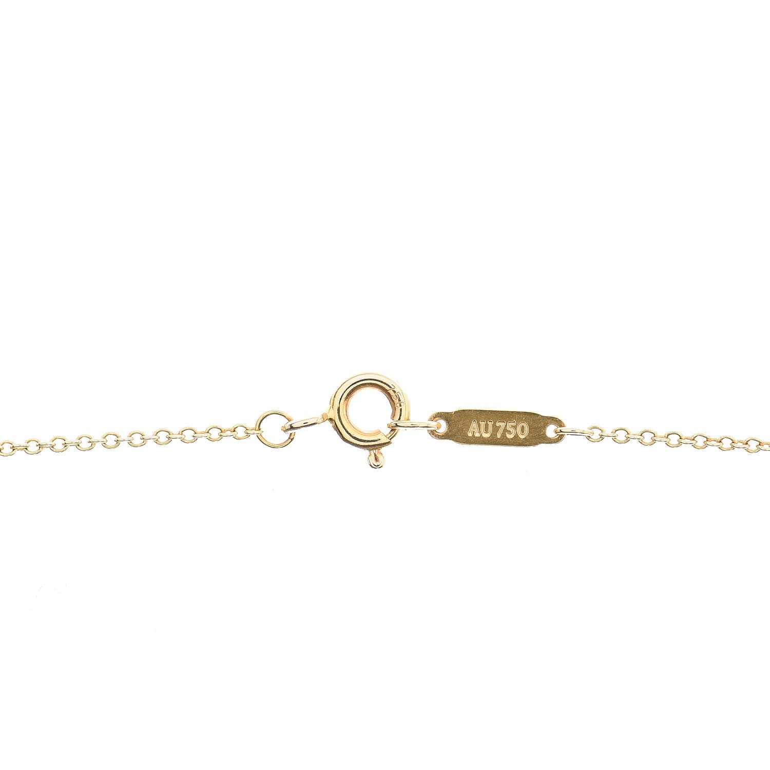 Tiffany 18K Yellow Gold 1837 Interlocking Circles Pendant Necklace 4 of 7