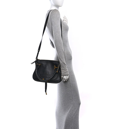 Chloe Calfskin Small Marcie Satchel Black 2 of 12