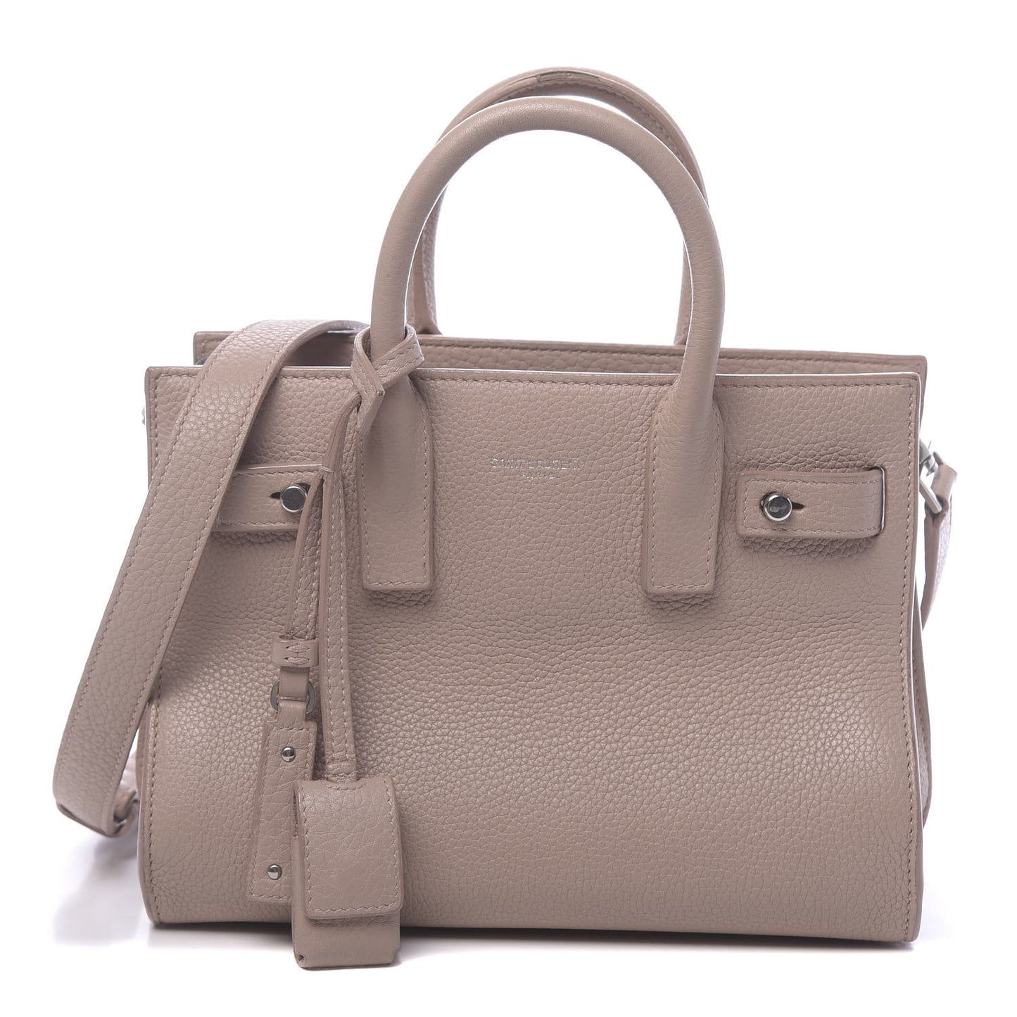 Grained Calfskin Nano Sac De Jour Souple Nude
