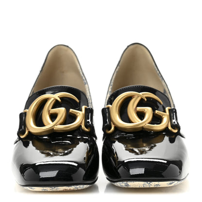 Gucci Vernice GG Victoire 55mm Loafer Pumps 36 Black 3 of 10