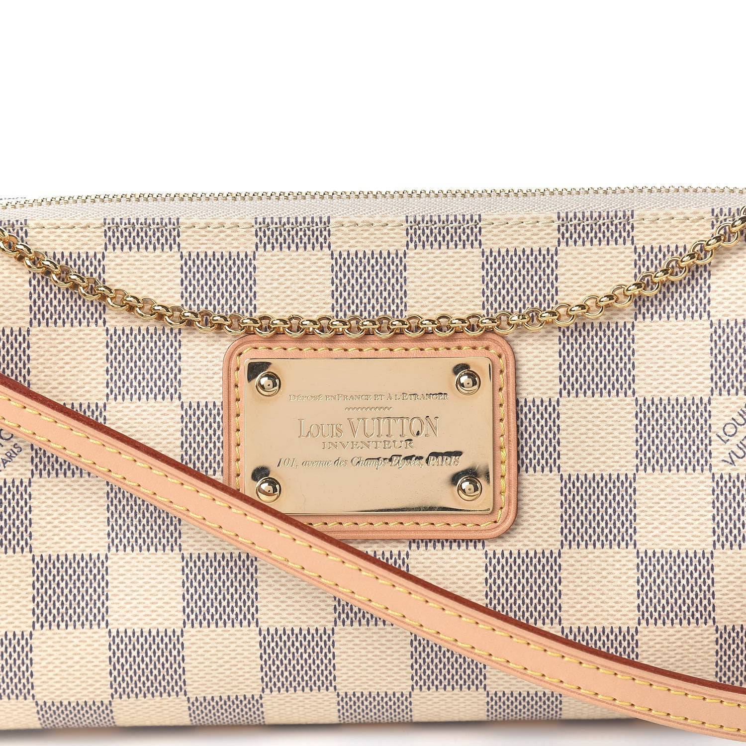 Louis Vuitton Damier Azur Eva Clutch 10 of 11