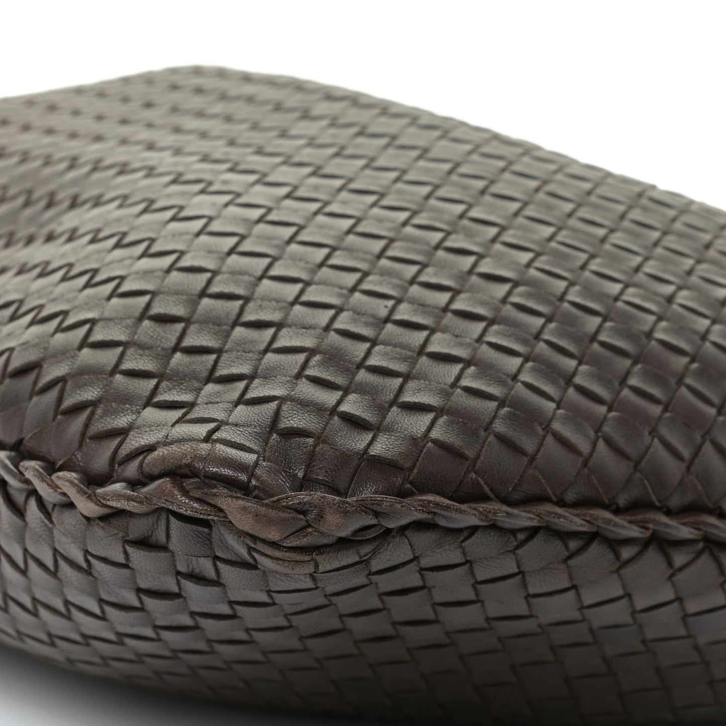 Nappa Intrecciato Large Veneta Hobo Ebano
