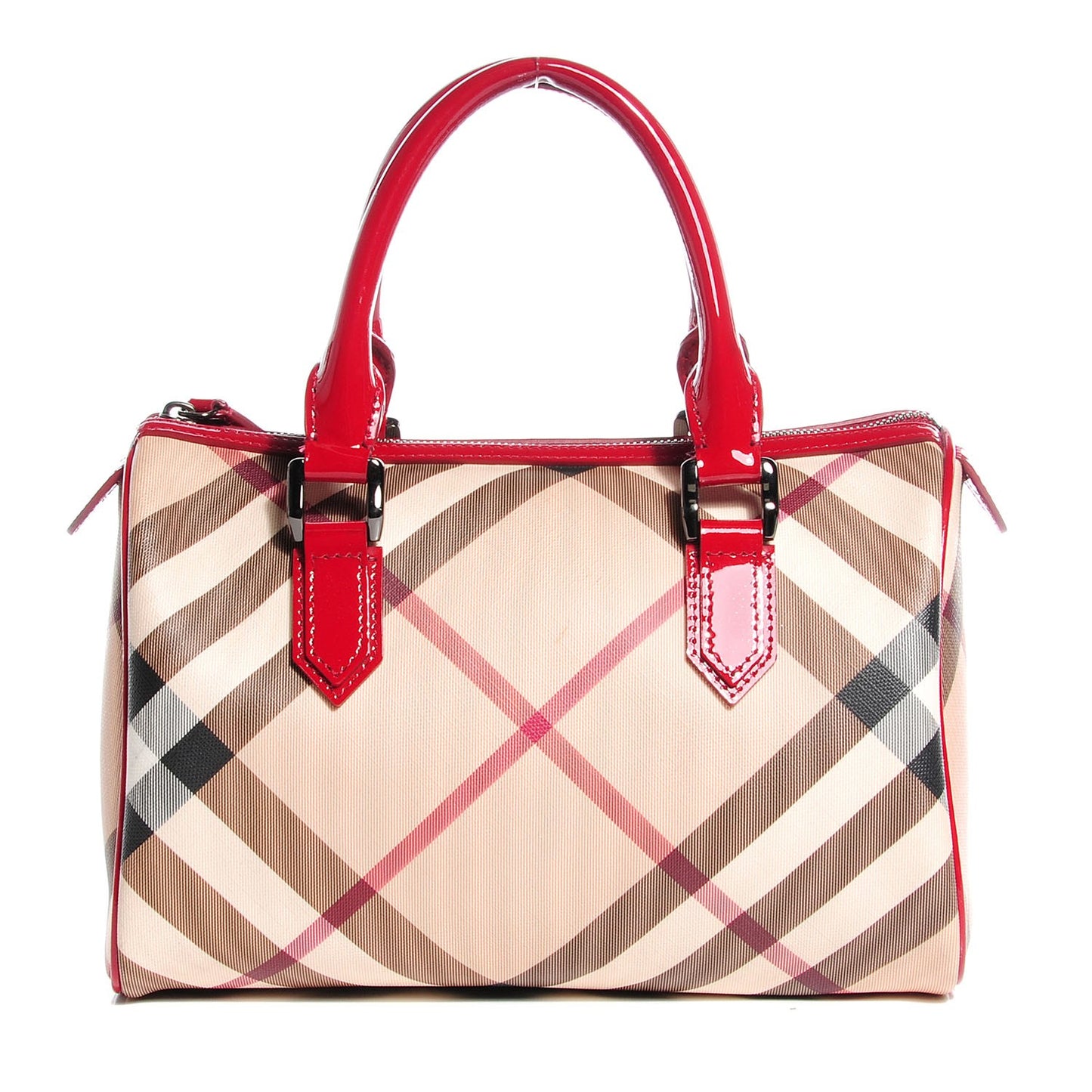 Nova Check Chester Bowling Small Bag Red
