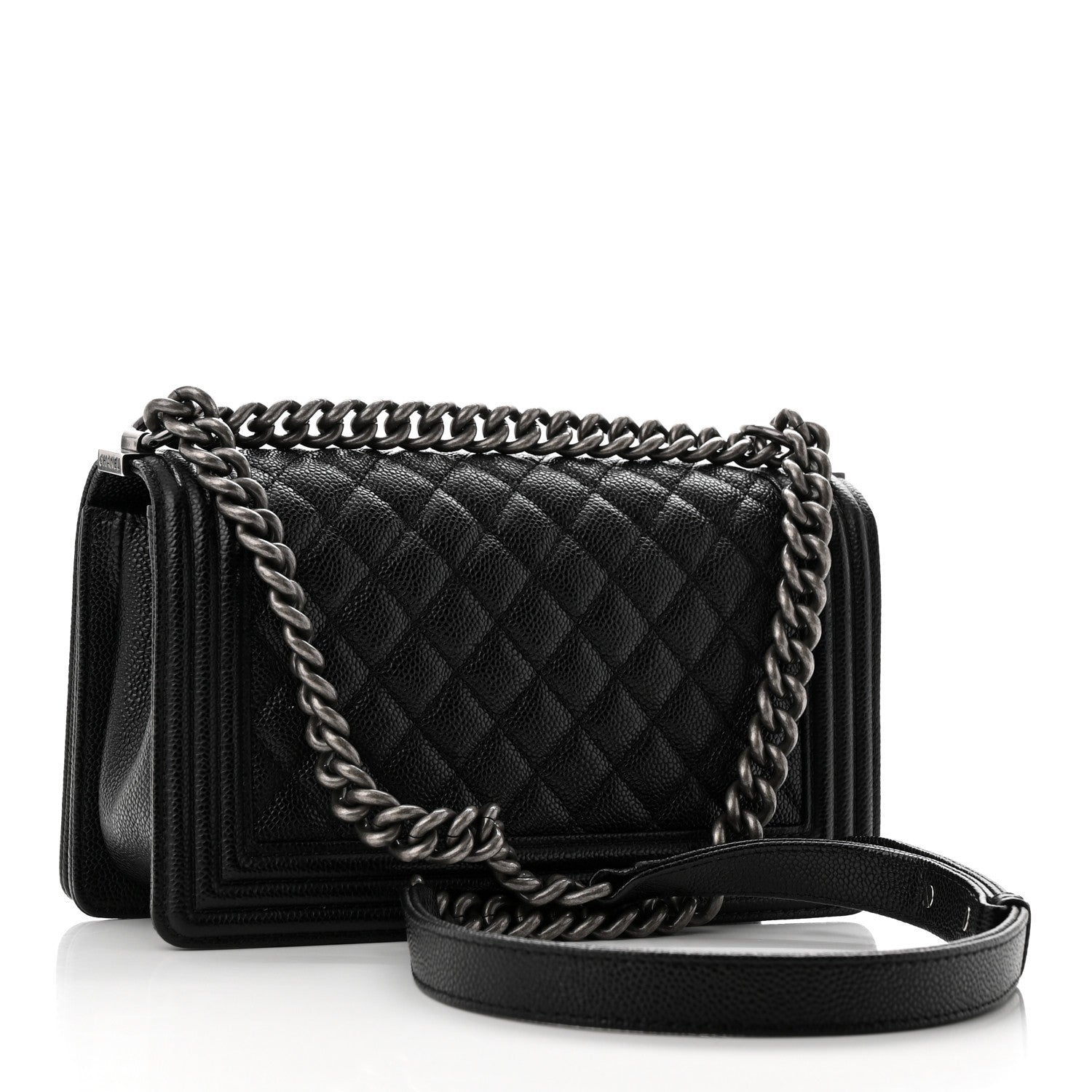 Chanel Caviar Quilted Medium Boy Flap Black 3 of 11