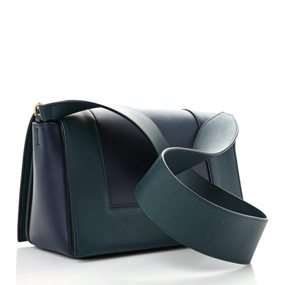 Celine Shiny Smooth Calfskin Medium Frame Shoulder Bag Amazone Dark Navy 3 of 16