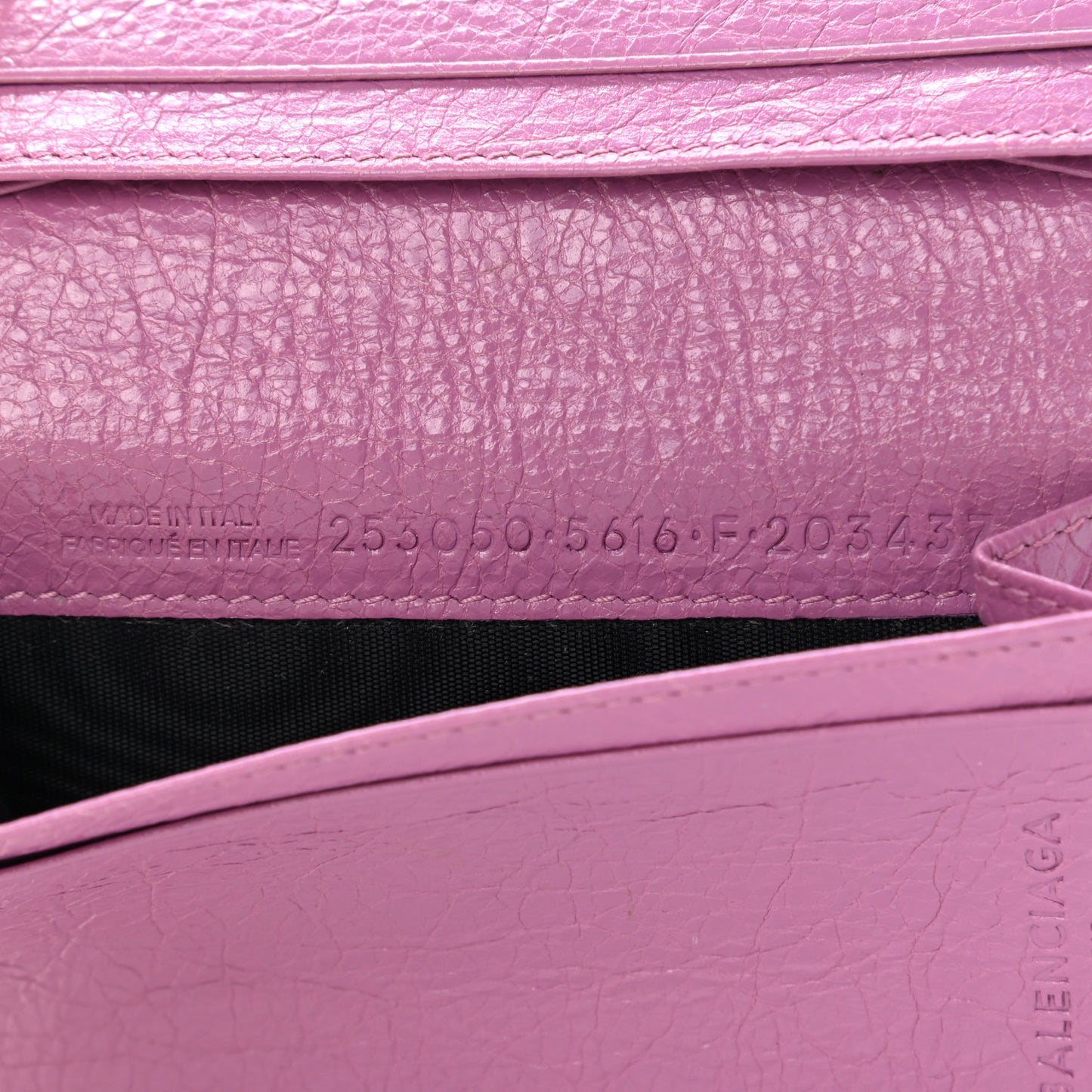 Agneau Classic Hardware Card Case Rose Berlingot
