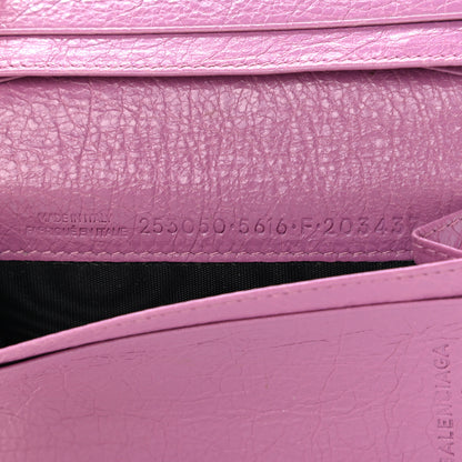 Balenciaga Agneau Classic Hardware Card Case Rose Berlingot 7 of 7