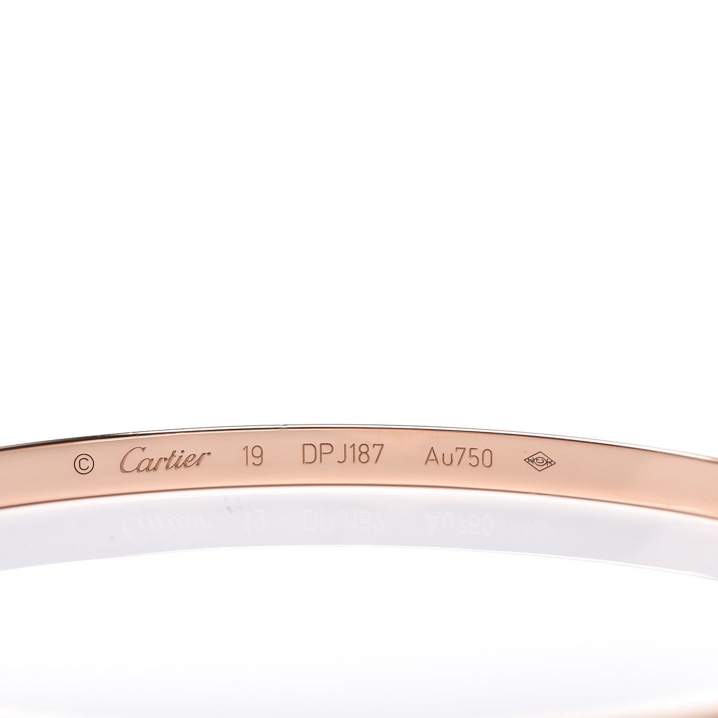 18K Pink Gold Small LOVE Bracelet 19