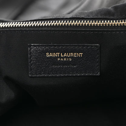 Saint Laurent Lambskin Quilted Maxi Icare Shopping Tote Black 7 of 9