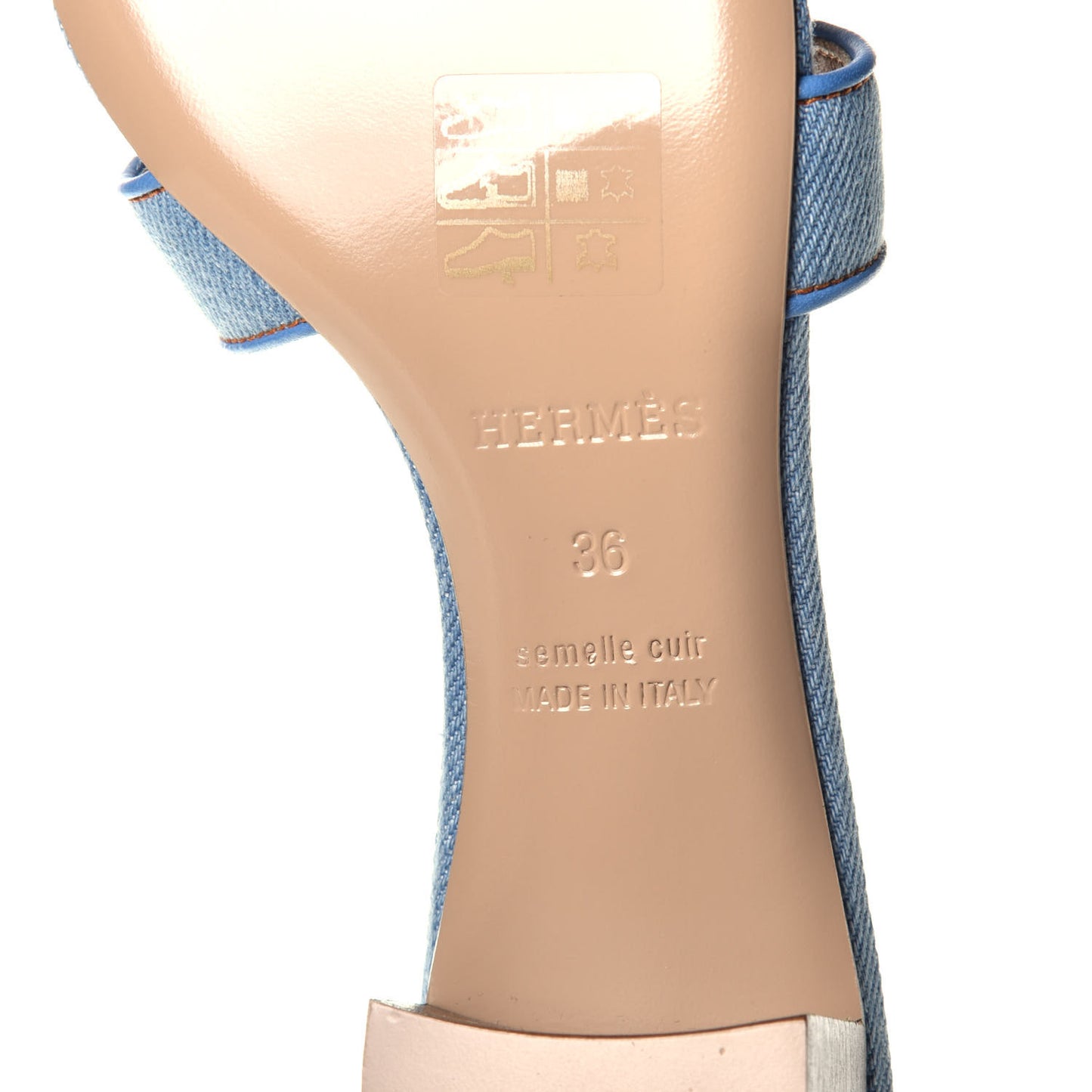 Denim Oasis Sandals 36 Bleu Clair