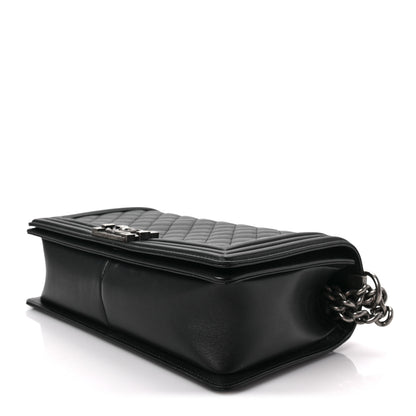 Chanel Calfskin Quilted New Medium Boy Flap Black 8 of 8