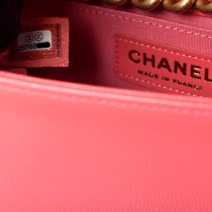 Chanel Caviar Quilted Medium Boy Flap Pink 7 of 9
