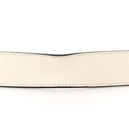 Gucci Calfskin Trapuntata Zumi 30mm Belt 85 34 White 6 of 9