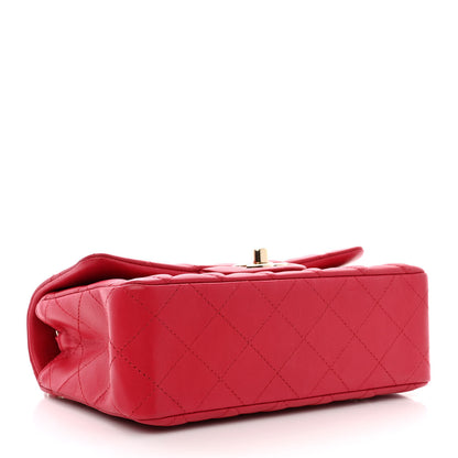 Chanel Lambskin Quilted Mini Rectangular Flap Red 4 of 10