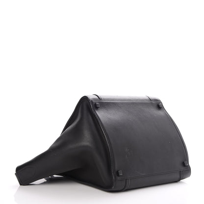 Celine Supple Calfskin Medium Phantom Luggage Black 4 of 12