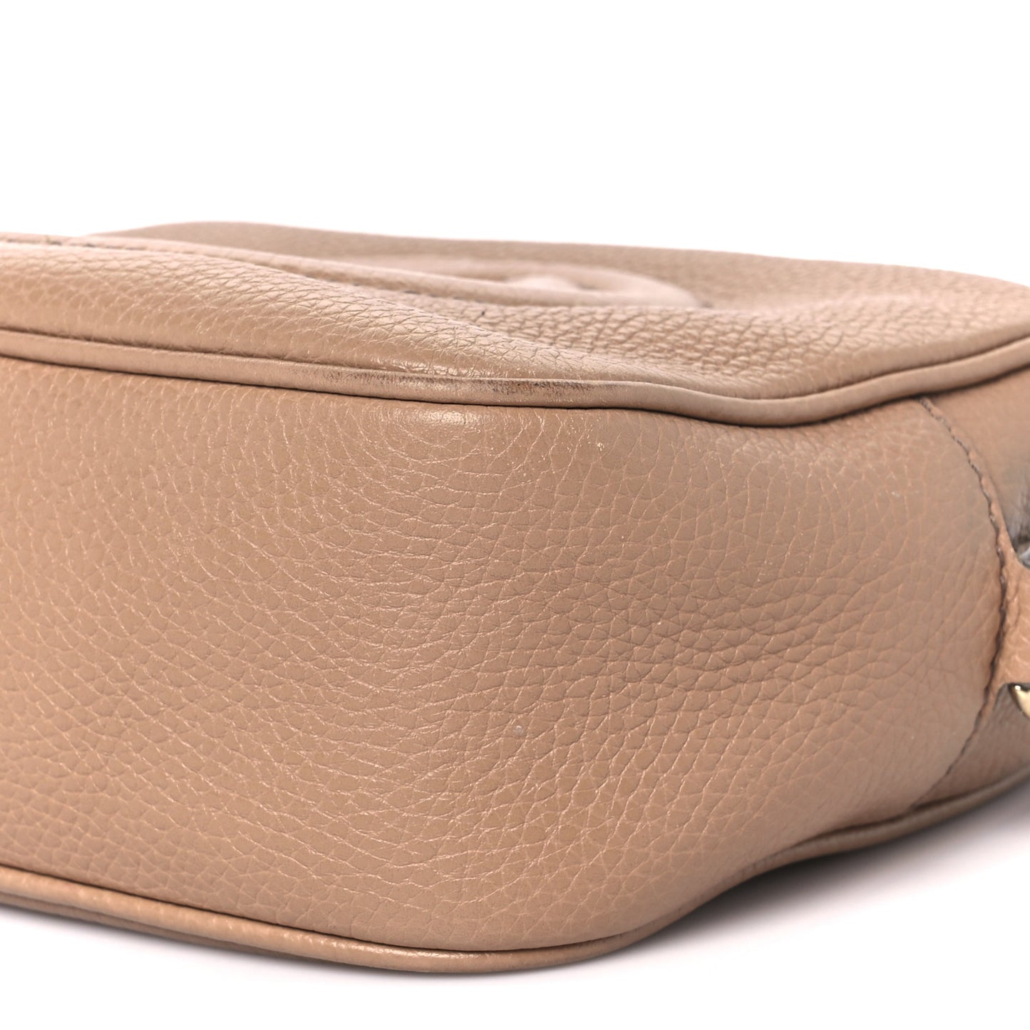 Pebbled Calfskin Small Soho Disco Bag Camelia