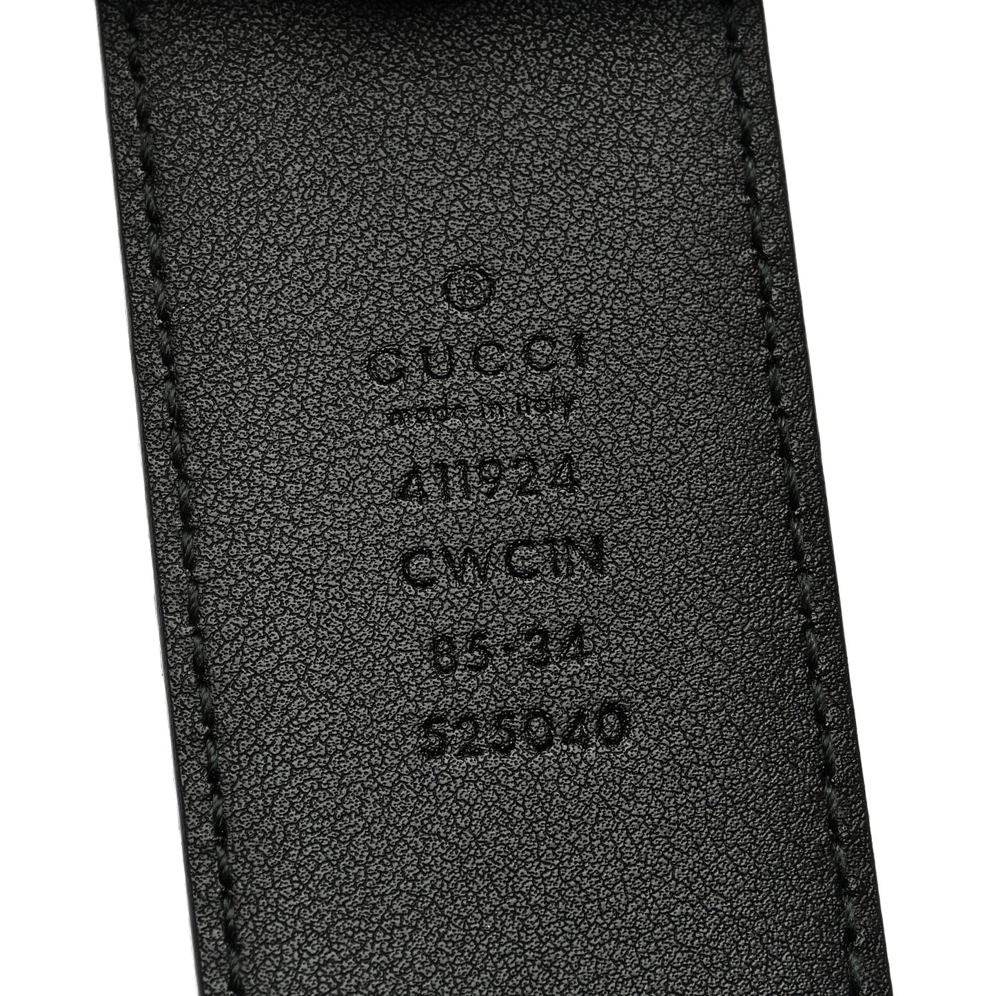 Guccissima Signature Interlocking G 40mm Belt 85 34 Black