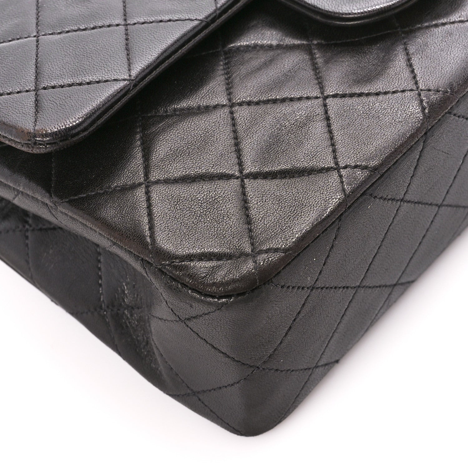 Chanel Lambskin Quilted Small Double Flap Black 10 of 11