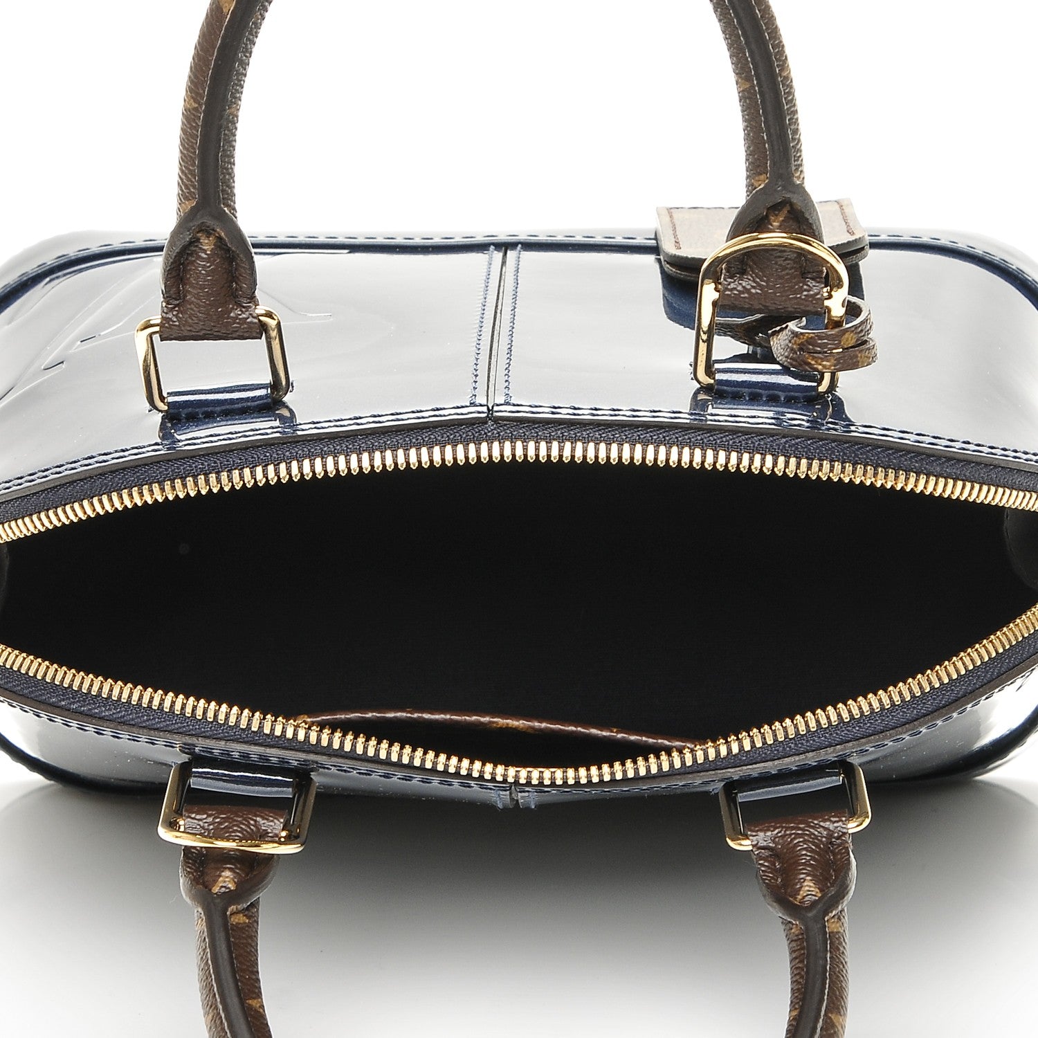 Louis Vuitton Patent Monogram Alma BB Marine 6 of 7