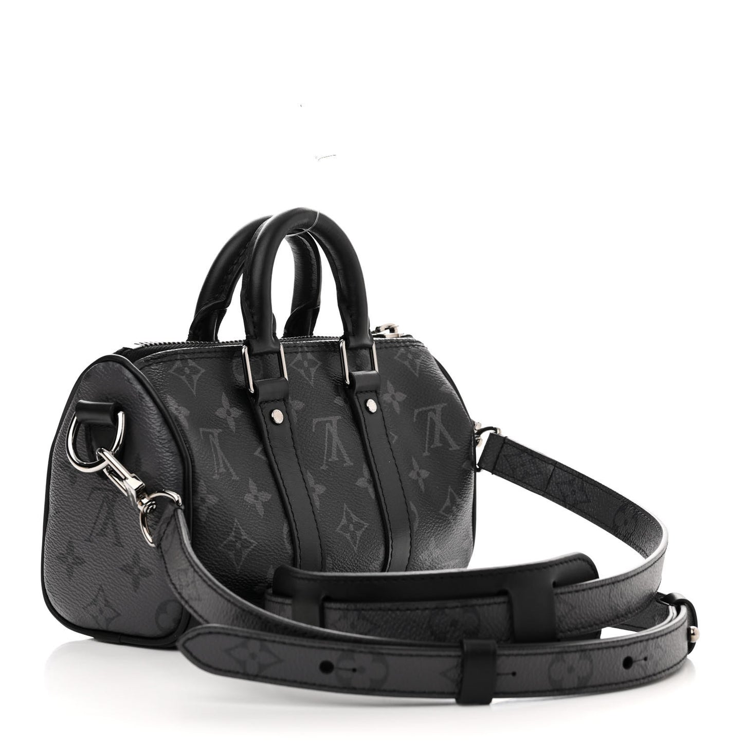 Reverse Monogram Eclipse Keepall XS Black