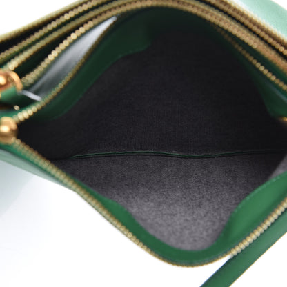 Celine Lambskin Small Trio Crossbody Bag Grass 7 of 13