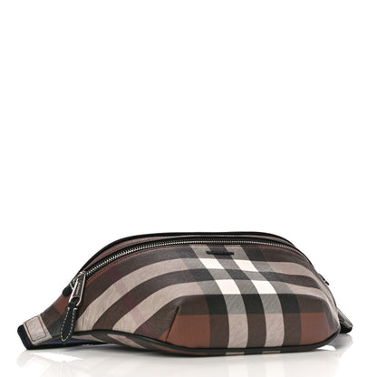 Burberry E-canvas Check Bum Bag Dark Birch Brown 4 of 10