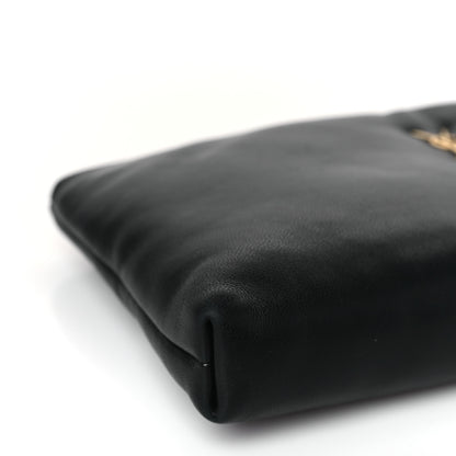 Saint Laurent Lambskin Long Calypso Pouch Black 8 of 10