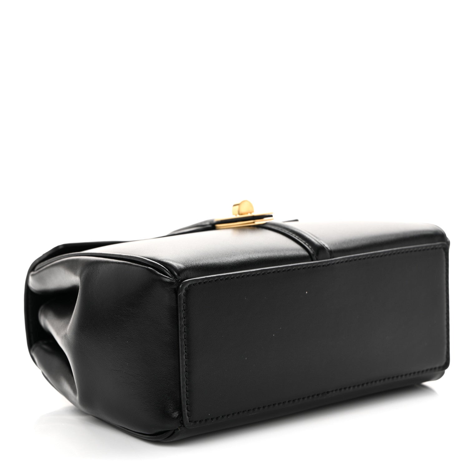 Celine Satinated Calfskin Mini 16 Top Handle Bag Black 4 of 10