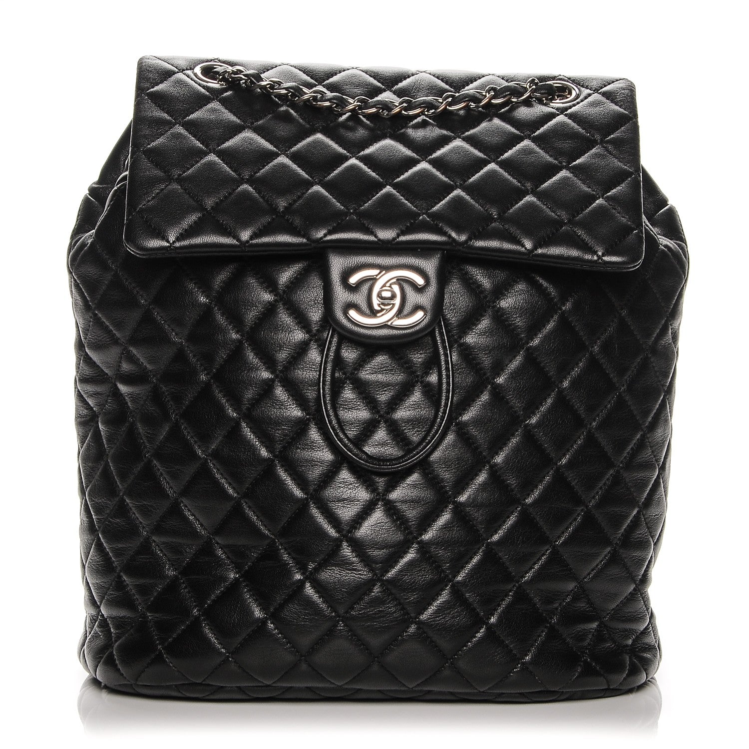 Chanel Lambskin Quilted Large Urban Spirit Backpack Black 1 of 7