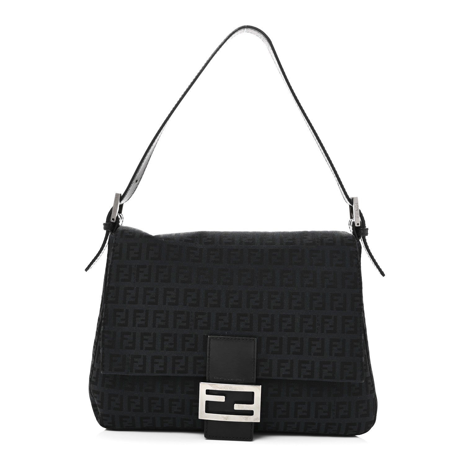 Fendi Zucchino Mama Baguette Black 1 of 10