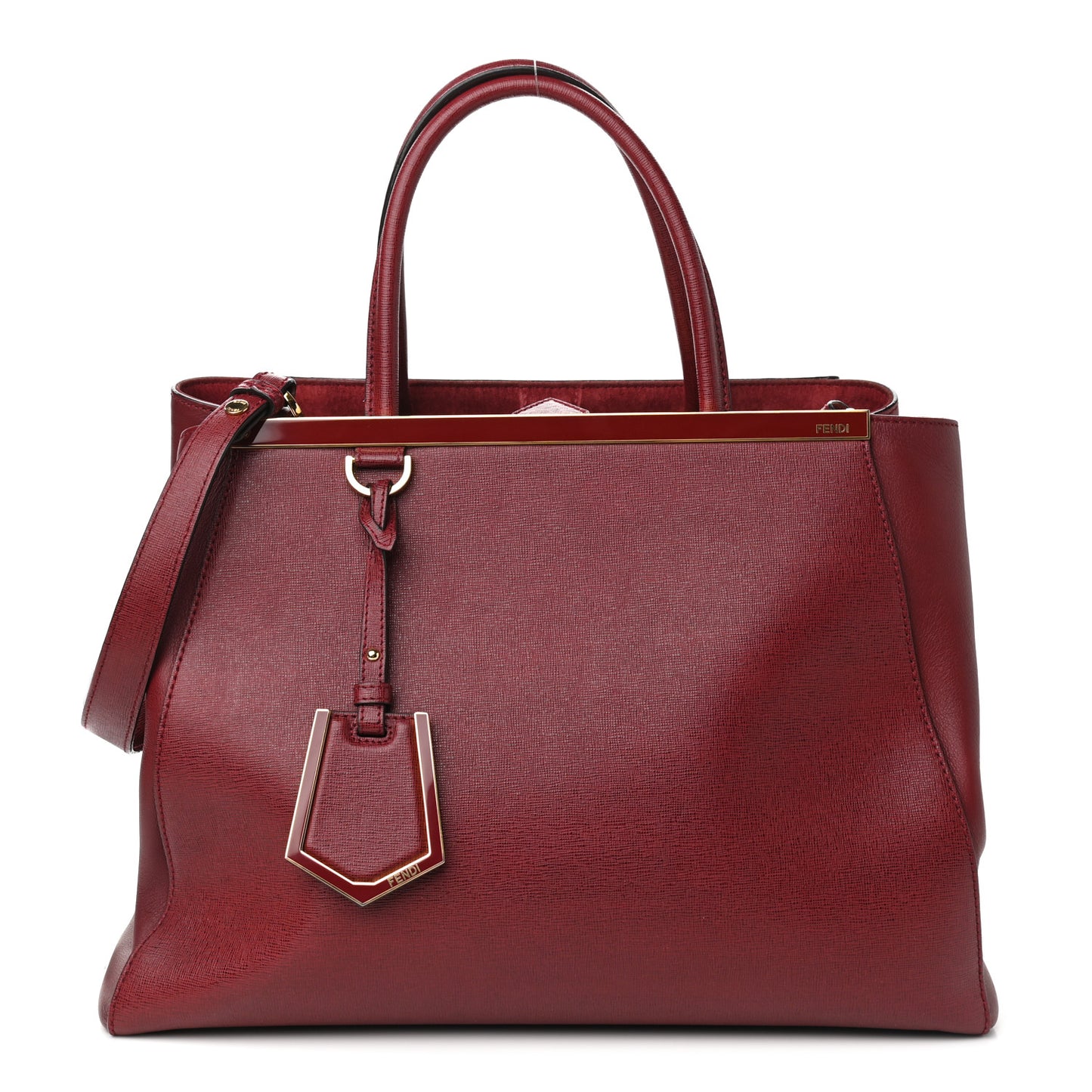 Vitello Elite Regular 2Jours Tote Rosso Scuro Ciliegia
