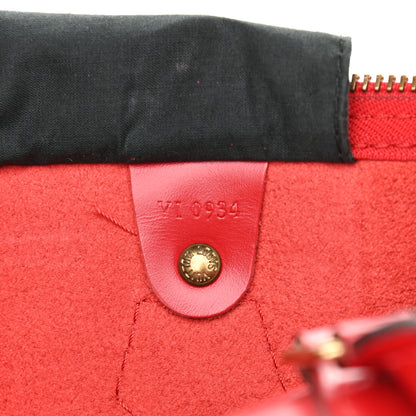 Louis Vuitton Epi Speedy 30 Castillan Red 7 of 10