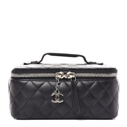 Chanel Lambskin Quilted Jewelry Case Black 1 of 8