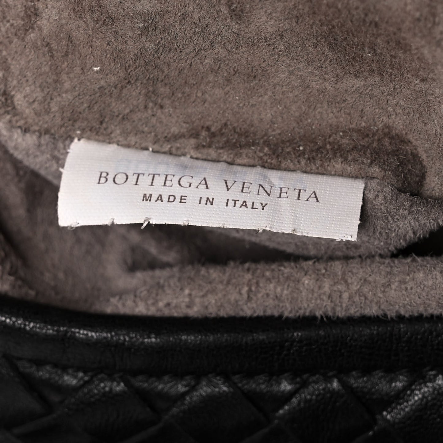 Nappa Intrecciato Studded Large Veneta Hobo Black
