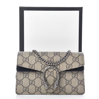 Gucci GG Supreme Monogram Super Mini Dionysus Shoulder Bag Black 10 of 10