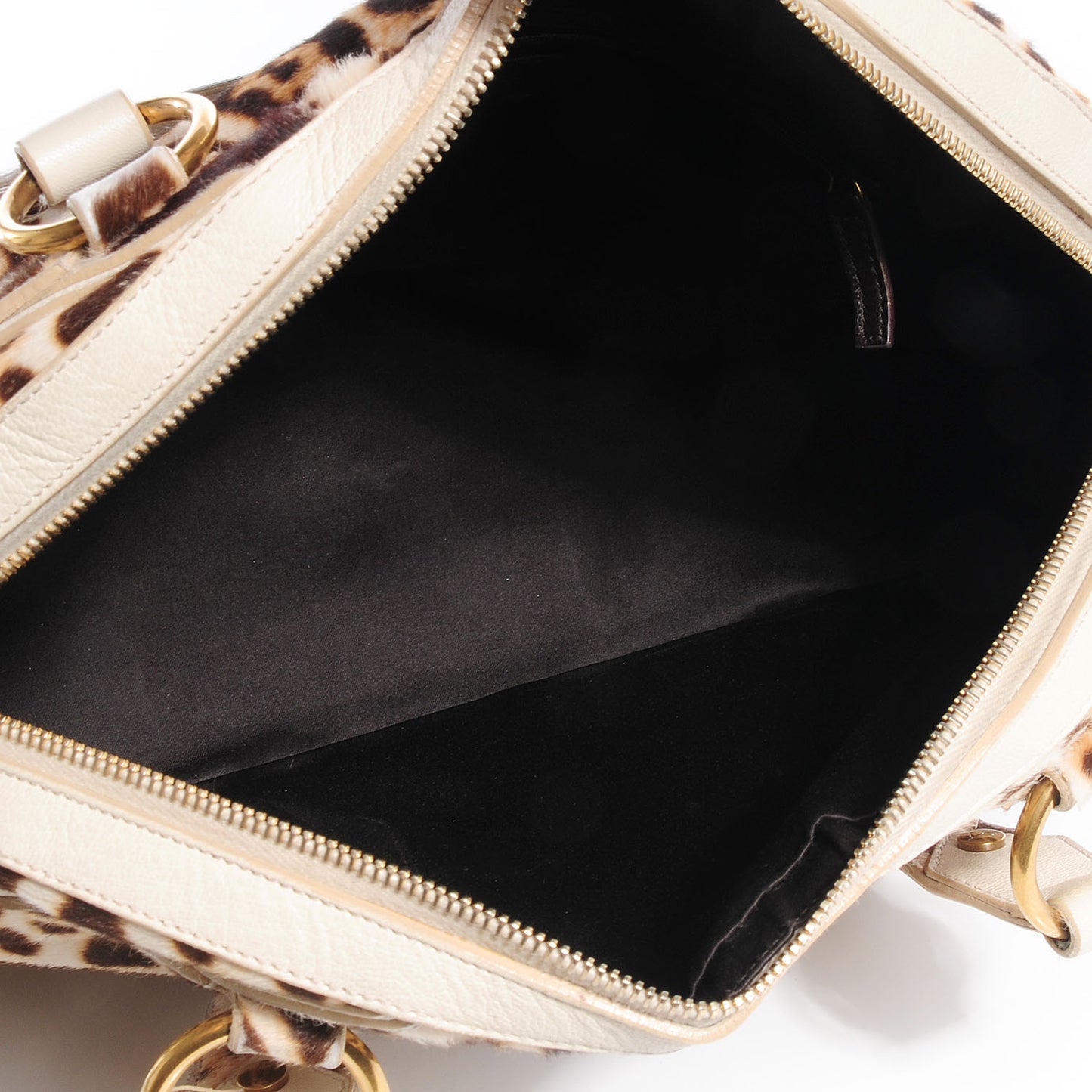 Calf Hair Leopard Print Large Fauve