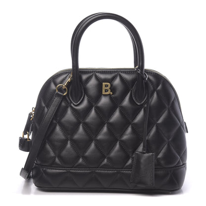 Balenciaga Nappa Calfskin Quilted Small Ville Top Handle Bag Black 1 of 10