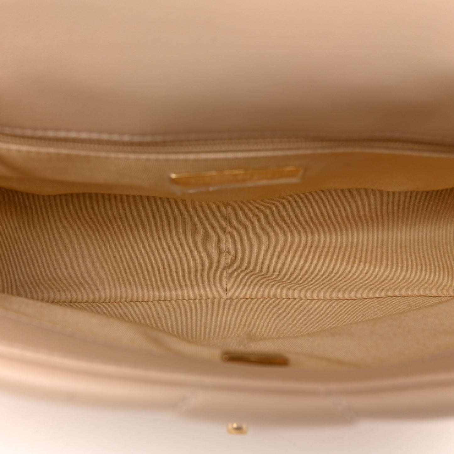 Lambskin Quilted Medium Chanel 19 Flap Beige