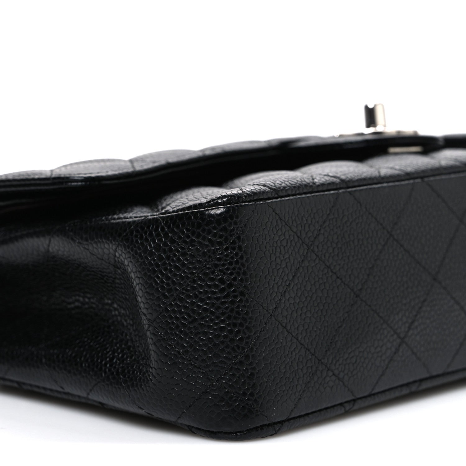 Chanel Caviar Quilted Medium Double Flap Black 9 of 10