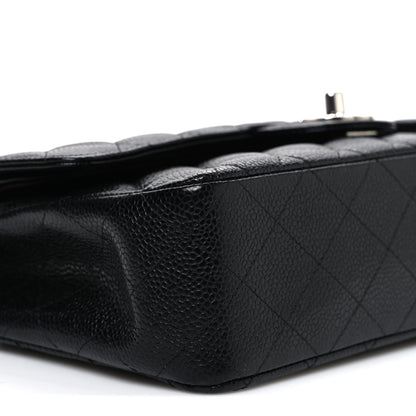 Chanel Caviar Quilted Medium Double Flap Black 9 of 10