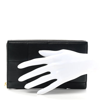 Bottega Veneta Nappa Maxi Intrecciato Zip Wallet Black 2 of 6