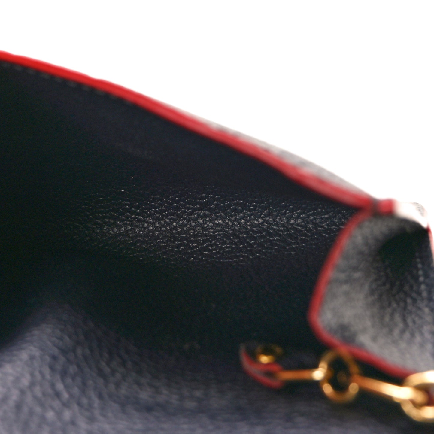 Empreinte Key Pouch Marine Rouge