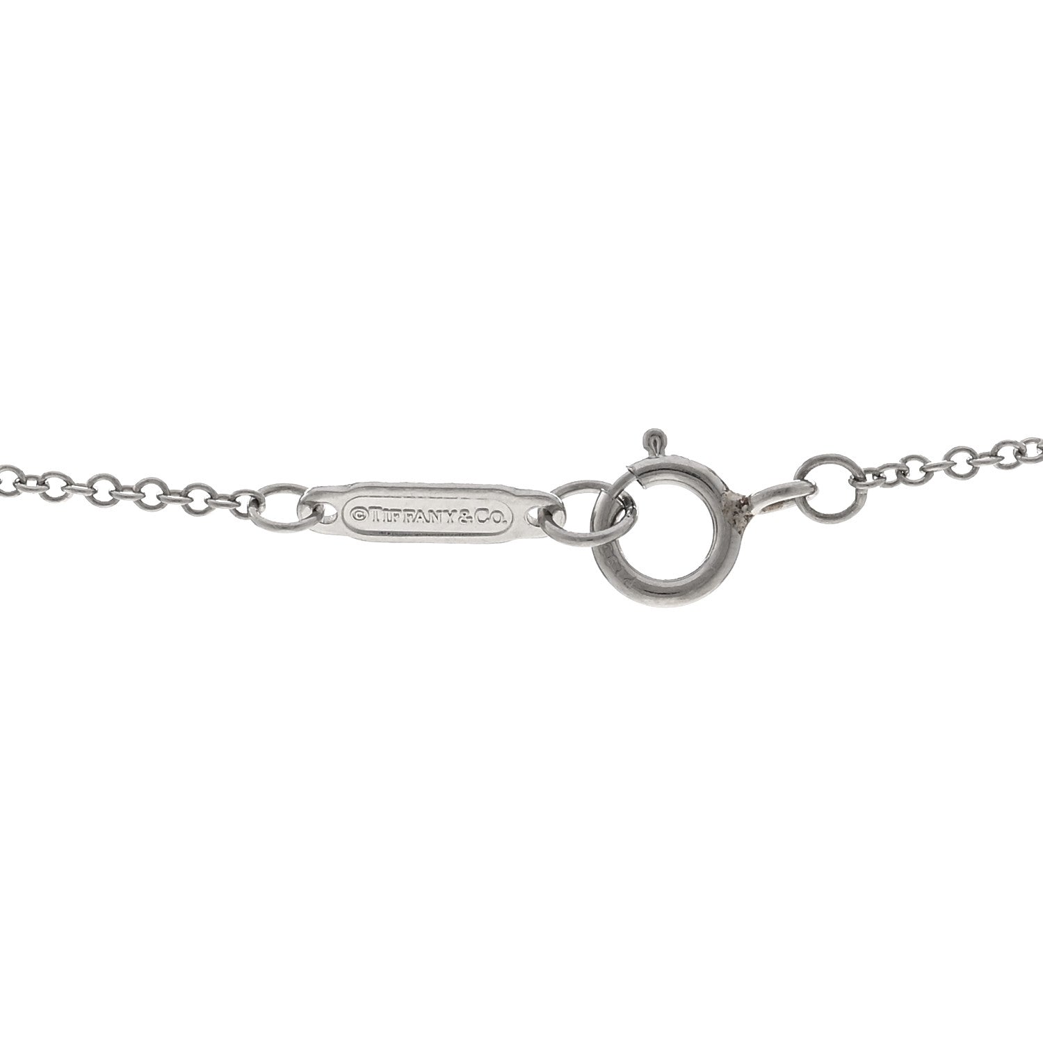 Tiffany Platinum Diamond .17ctw Small Paper Flowers Pendant Necklace 4 of 5
