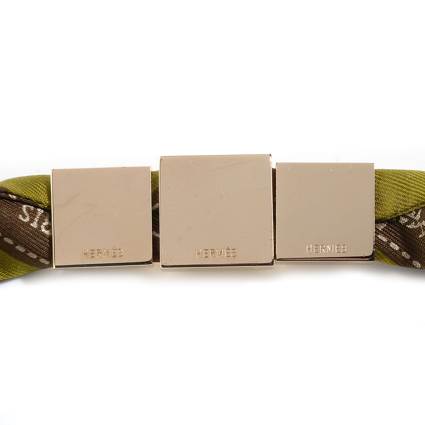 Permabrass Medor Bolduc Twilly Scarf Ring Set Green