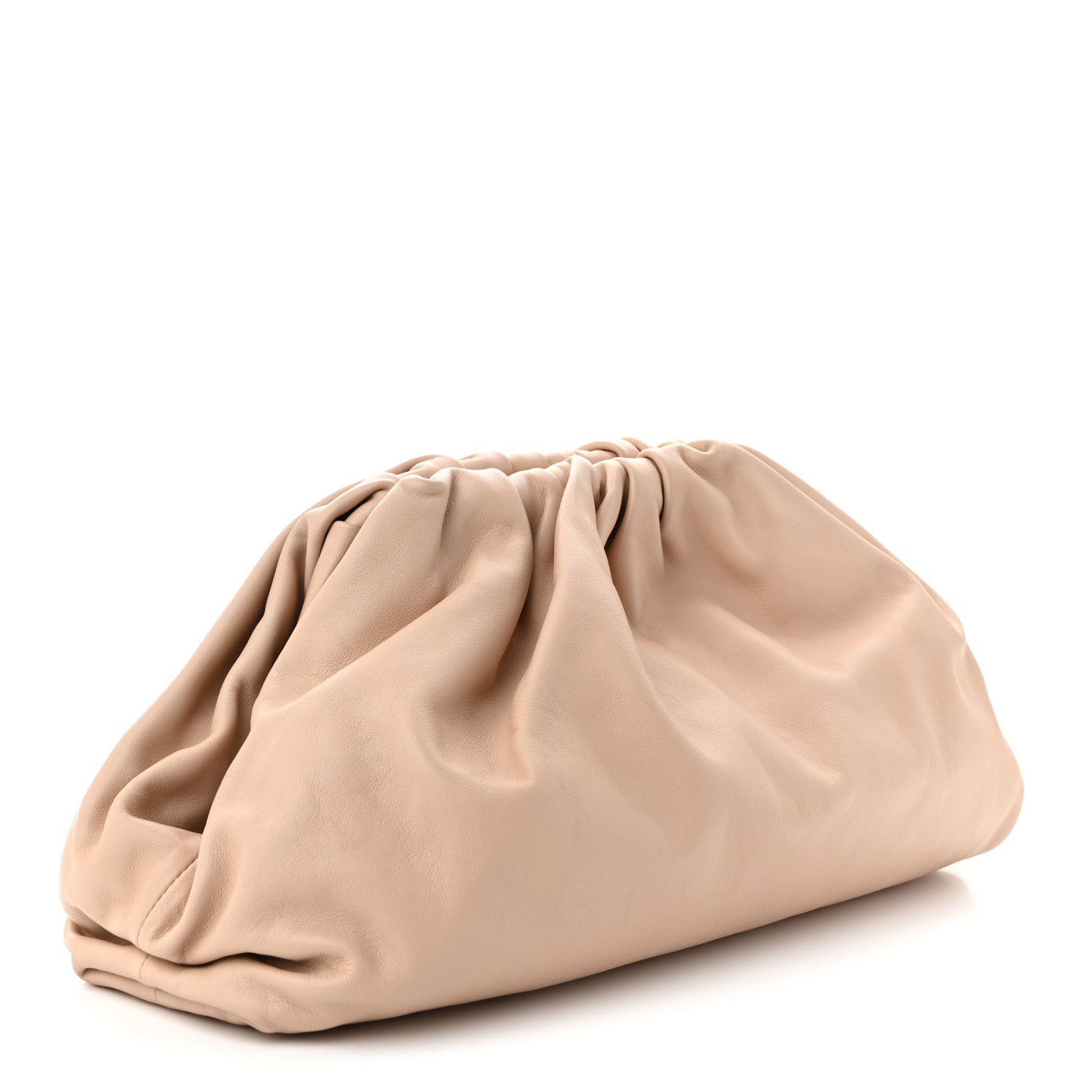 Bottega Veneta Smooth Butter Calf The Pouch Oversized Clutch Nude 3 of 10