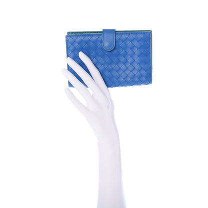 Bottega Veneta Nappa Intrecciato Continental Wallet Bleuette Lagoon 2 of 7
