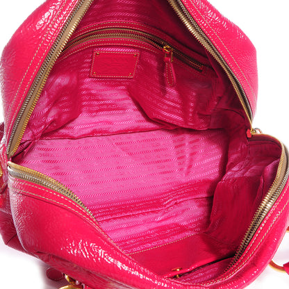 Prada Naplak Zipper Bowler Tote Fuxia 7 of 11